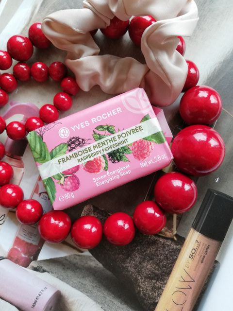 Mydło w kostce Yves Rocher malina i mięta  