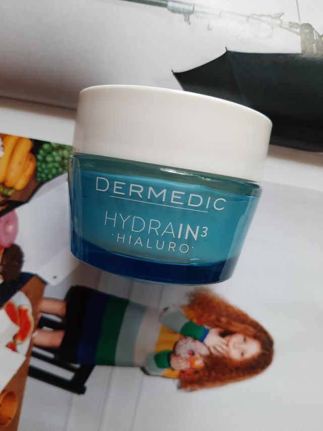 Dermedic Hydrain 3 Hialuro, Krem do twarzy, Nawilżający o dogłębnym działaniu, skóra odwodniona, SPF15