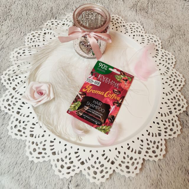 Eveline Food For Hair, Aroma Coffee, Szampon do włosów, Z kawą, chili i guaraną