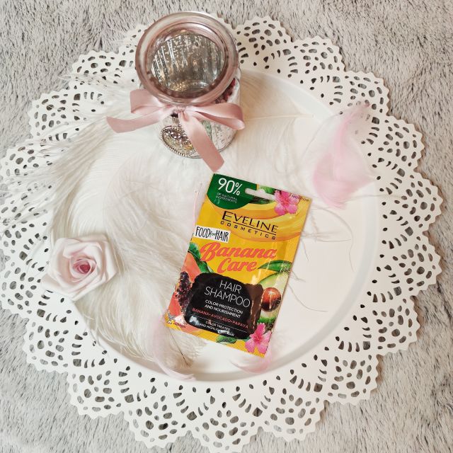 Eveline Food For Hair, Banana Care, Szampon do włosów, Z bananem, awokado i papają