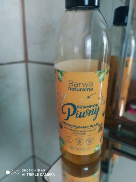 Barwa Naturalna, Szampon do włosów, Piwny, Przywracający blask