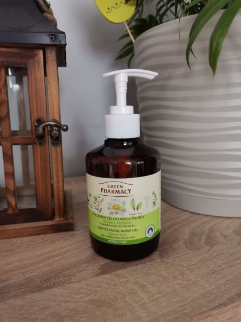 Green Pharmacy Żel do mycia twarzy, Delikatny, Zielona herbata