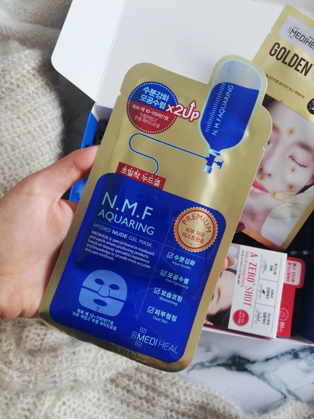 Mediheal Maska do twarzy w płacie, N.M.F Aquaring, Nawilżająca