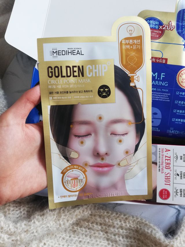 Mediheal Maska do twarzy w płacie, Golden Chip, Rozjaśniająca