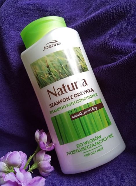 Joanna Naturia, Szampon do włosów z odżywką, Włosy przetłuszczające się, Z tatarakiem