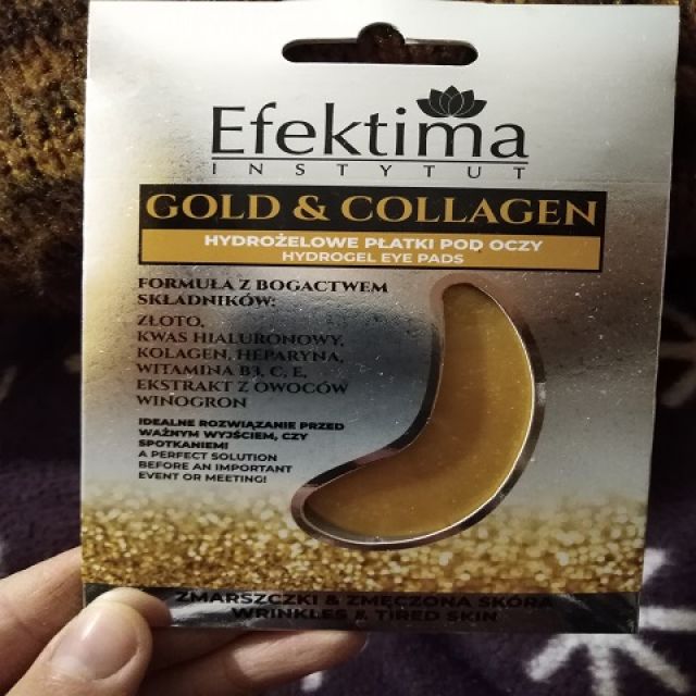 Efektima Gold & Collagen, Płatki pod oczy, Hydrożelowe, Zmarszczki i zmęczona skóra
