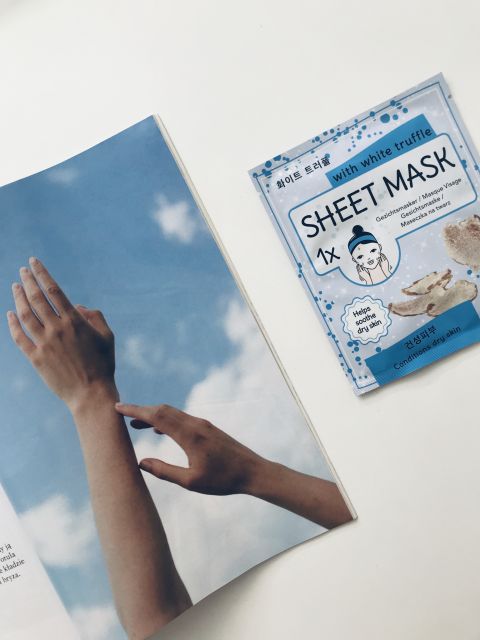 Mascot Europe Sheet Mask, With white truffle, Maseczka na twarz, Biała trufla
