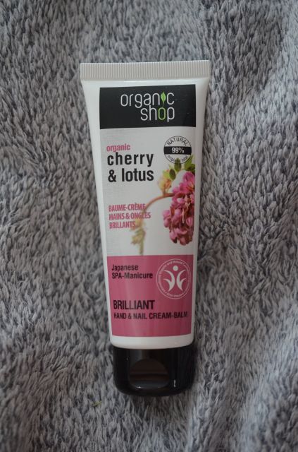 Organic Shop Krem do rąk, Wiśnia i lotos