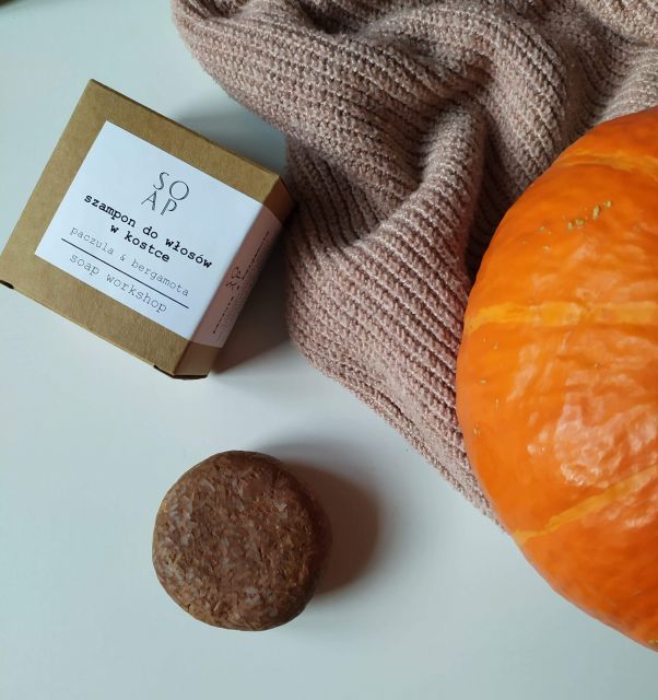 soap workshop Szampon do włosów w kostce,Paczula i Bergamota