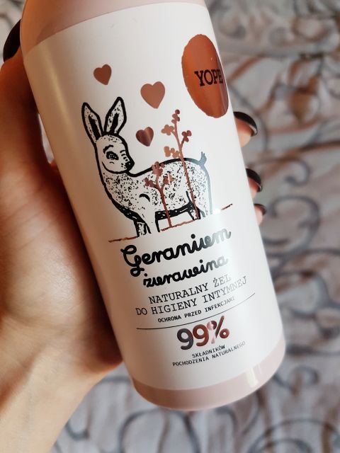 YOPE Żel do higieny intymnej, Naturalny, Geranium i żurawina