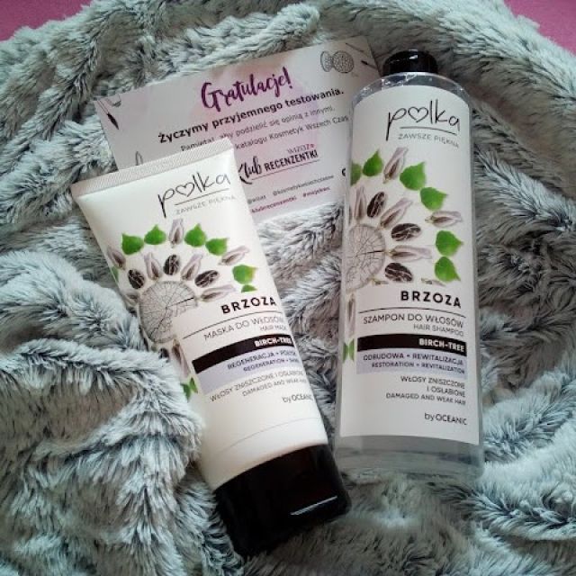 Oceanic Polka, seria Brzoza, Szampon i maska do włosów (Włosy zniszczone i osłabione)