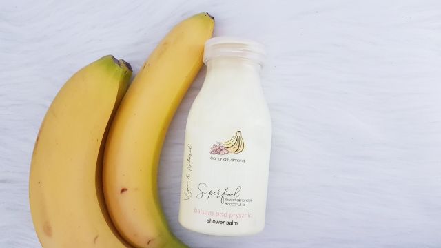 Fluff Superfood, Balsam pod prysznic, Banana & Almond