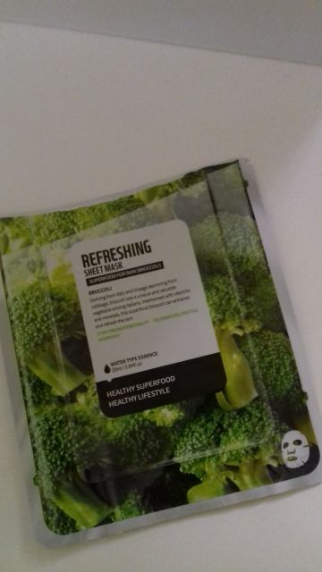 Superfood For Skin Maska w płachcie, Odświeżająca, Brokuł 
