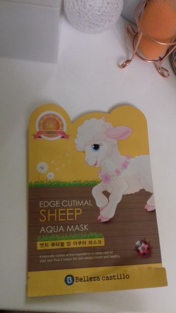 Belleza Castillo Maska do twarzy w płacie, Sheep Aqua Mask