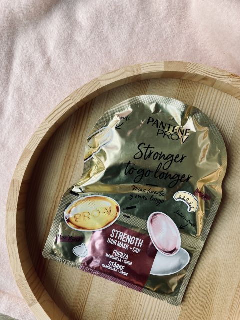 Pantene Pro-V Stronger To Go Longer, Maska do włosów z czepkiem, Wzmacniająca 