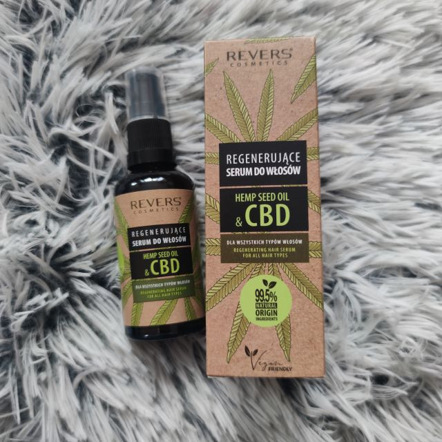 Revers Cosmetics Serum do włosów, Regenerujące, Z naturalnym olejem konopnym z CBD