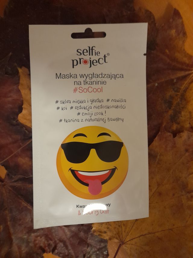 Selfie Project Maska do twarzy w płacie, Na tkaninie, #SoCool