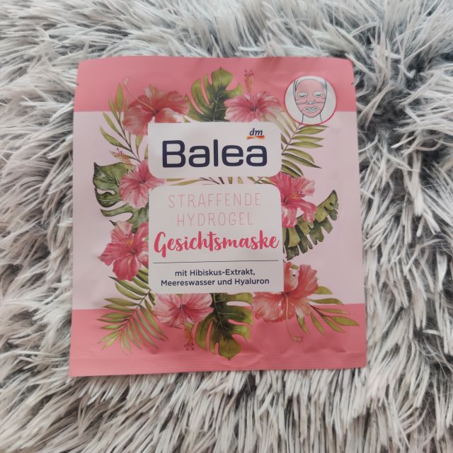 Balea Maseczka do twarzy, Hydrożelowa, Straffende Hydrogel Gesichts Maske, Ekstrakt z hibiskusa, Woda morska i Hialuron