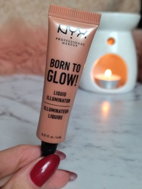 NYX Born To Glow!, Rozświetlacz do twarzy w płynie, Liquid Illuminator, Gleam