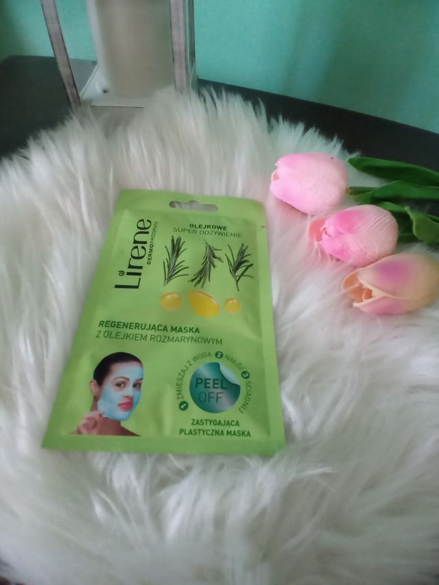 Lirene Dermoprogram, Maseczka do twarzy, Peel Off, Olejkowe super odżywienie, Regenerująca z olejkiem rozmarynowym