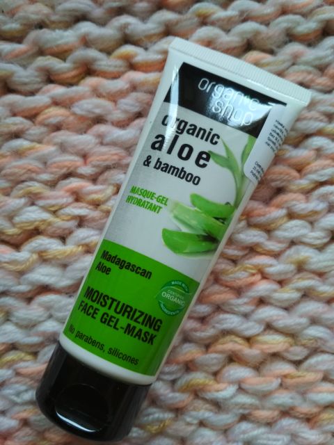 Organic Shop Maska do twarzy, Żelowa, Aloes i bambus