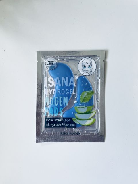 Isana Hydrożelowe płatki pod oczy, z kwasem hialuronowym i aloesem