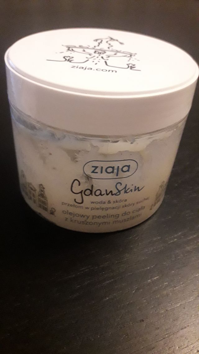 Ziaja GdanSkin, Woda & Skóra, Peeling do ciała, Olejowy, Z kruszonymi muszlami