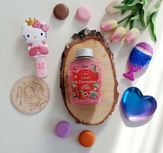 Cien Sól do kąpieli, Nawilżająca, Liczi i żurawina