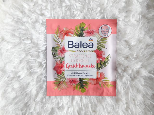Balea Maseczka do twarzy, Hydrożelowa, Straffende Hydrogel Gesichts Maske, Ekstrakt z hibiskusa, Woda morska i Hialuron