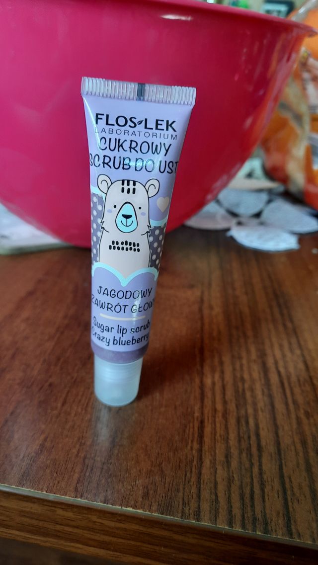 FlosLek Scrub do ust, Cukrowy, Jagodowy zawrót głowy, Szalona borówka