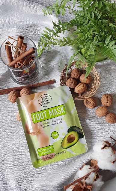 Mascot Europe Maska do stóp, Foot Mask, Masło shea i witamina E