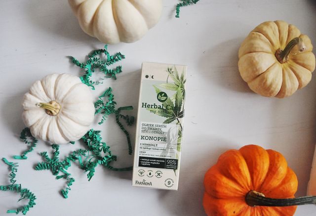Farmona Herbal Care, Olejek serum, Do twarzy, szyi i dekoltu, Konopie z witaminą E