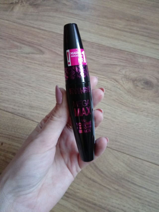 Eveline Mega Max, Full Volume & Shocking Mascara, Tusz do rzęs, Pogrubiający
