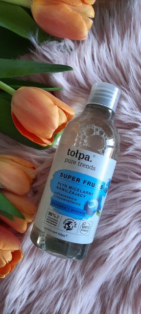 Tołpa Pure Trends, Super Fruits, Płyn micelarny, Nawilżający, Rozświetlenie, Borówka + acerola