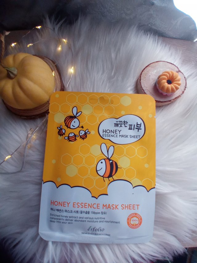ésfolio Maska do twarzy w płacie, Honey Essence Mask