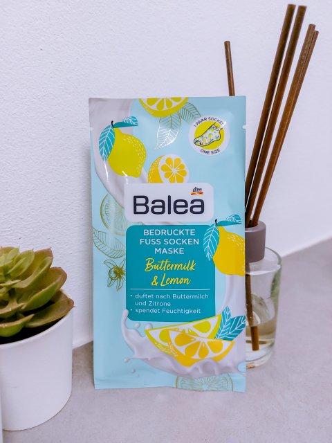 Balea Maska do stóp, Buttermilk&Lemon