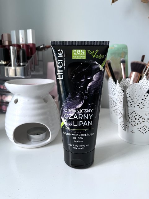 Lirene Dermoprogram, Organiczny Czarny Tulipan, Balsam do ciała, Intensywnie nawilżający