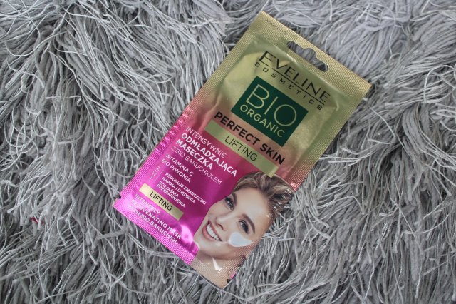 Eveline Bio Organic, Maseczka do twarzy, Perfect Skin, Lifting, 3 w 1, Intensywnie odmładzająca, Z bio bakuchiolem