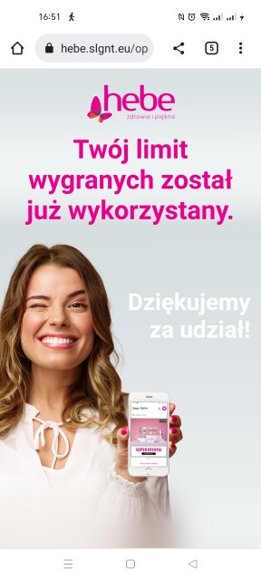 Quiz w aplikacji Hebe