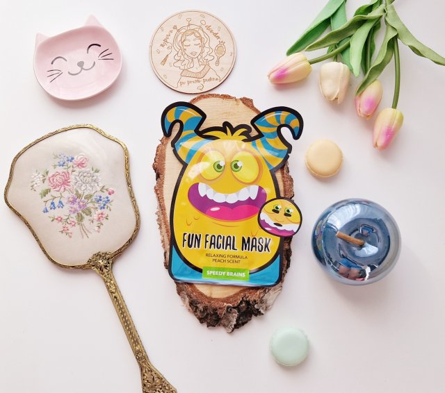 Maxbrands Marketing B.V. Fun Facial Mask, Maseczka do twarzy w płacie, Speedy Brains