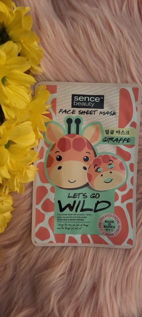 sence beauty Maska do twarzy w płacie, Let's Go Wild, Żyrafa