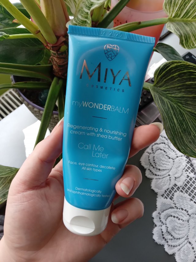 Miya Cosmetics myWONDERbalm, Call Me Later, Krem do twarzy, Regenerująco-odżywczy, Masło shea, olejek jojoba, witamina e, prowitamina B5