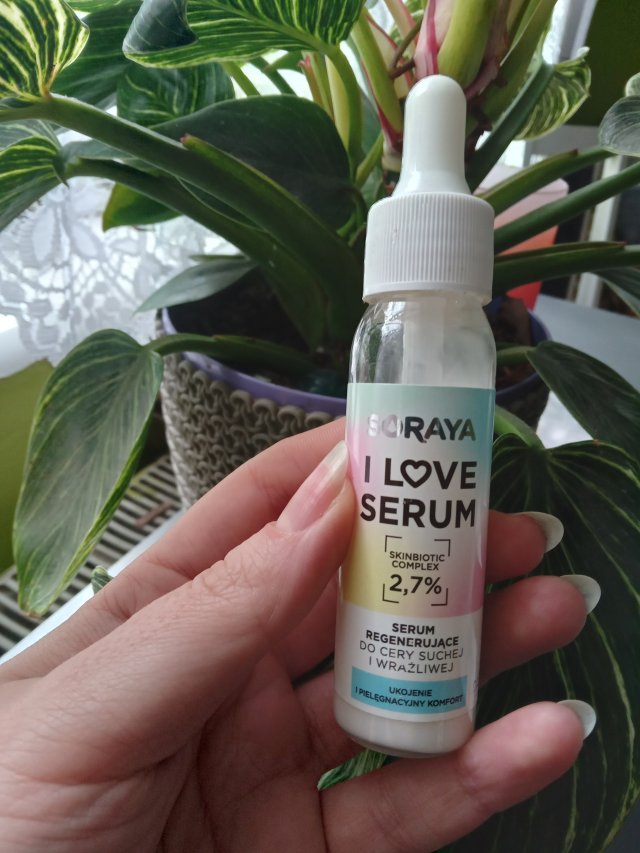 Soraya I Love Serum, Serum do twarzy, Regenerujące, Do cery suchej i wrażliwej, Ukojenie i pielęgnacyjny komfort
