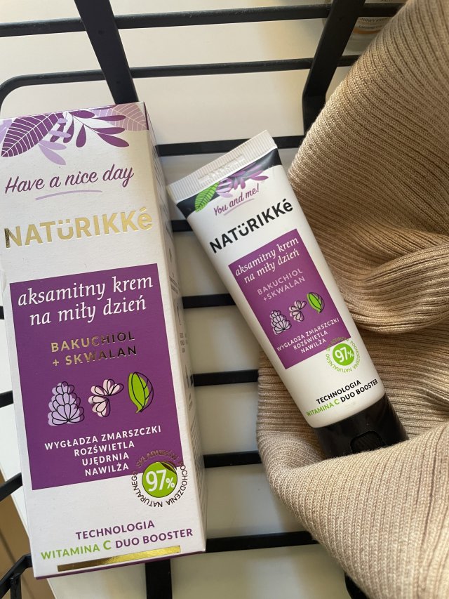 Naturikke Krem do twarzy, Aksamitny na miły dzień, Bakuchiol + skwalan