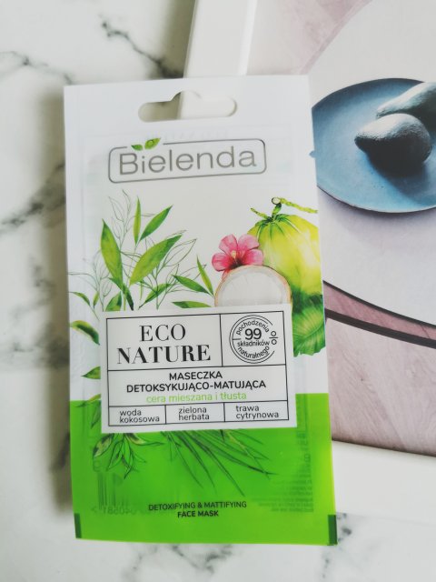Bielenda Eco Nature, Maseczka do twarzy, Detoksykująco-Matująca 