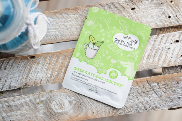 ésfolio Maska do twarzy w płacie, Green Tea Essence Mask Sheet