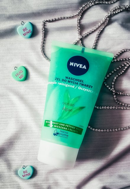Nivea Aqua Effect, Żel do mycia twarzy, Cera mieszana i tłusta, Algi oceaniczne i hydra IQ