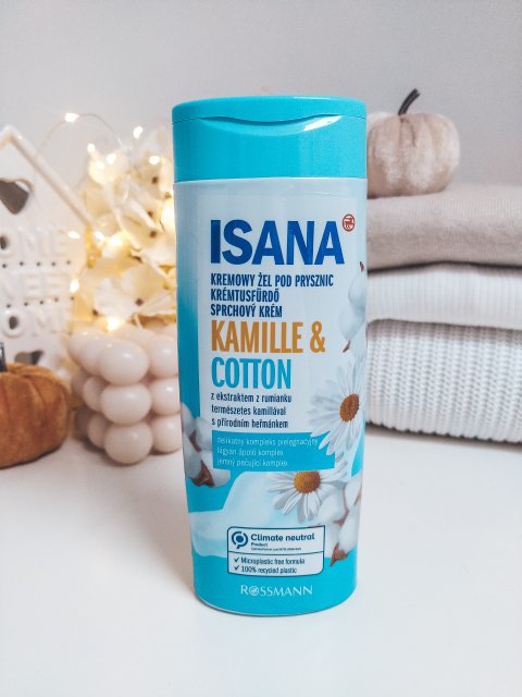 Isana Żel pod prysznic, Rumianek & Bawełna