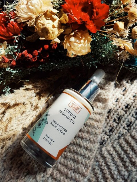 Nature Queen Serum do twarzy, Regulujące, Szałwia i neroli