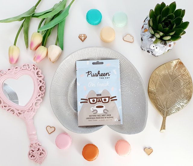 The Beauty Care Company Maska do twarzy w płacie, Pusheen The Cat, Łagodząca